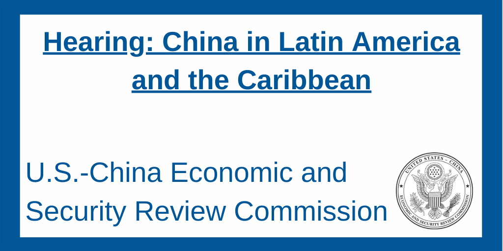 China in Latin America and the Caribbean | U.S.- CHINA | ECONOMIC and ...