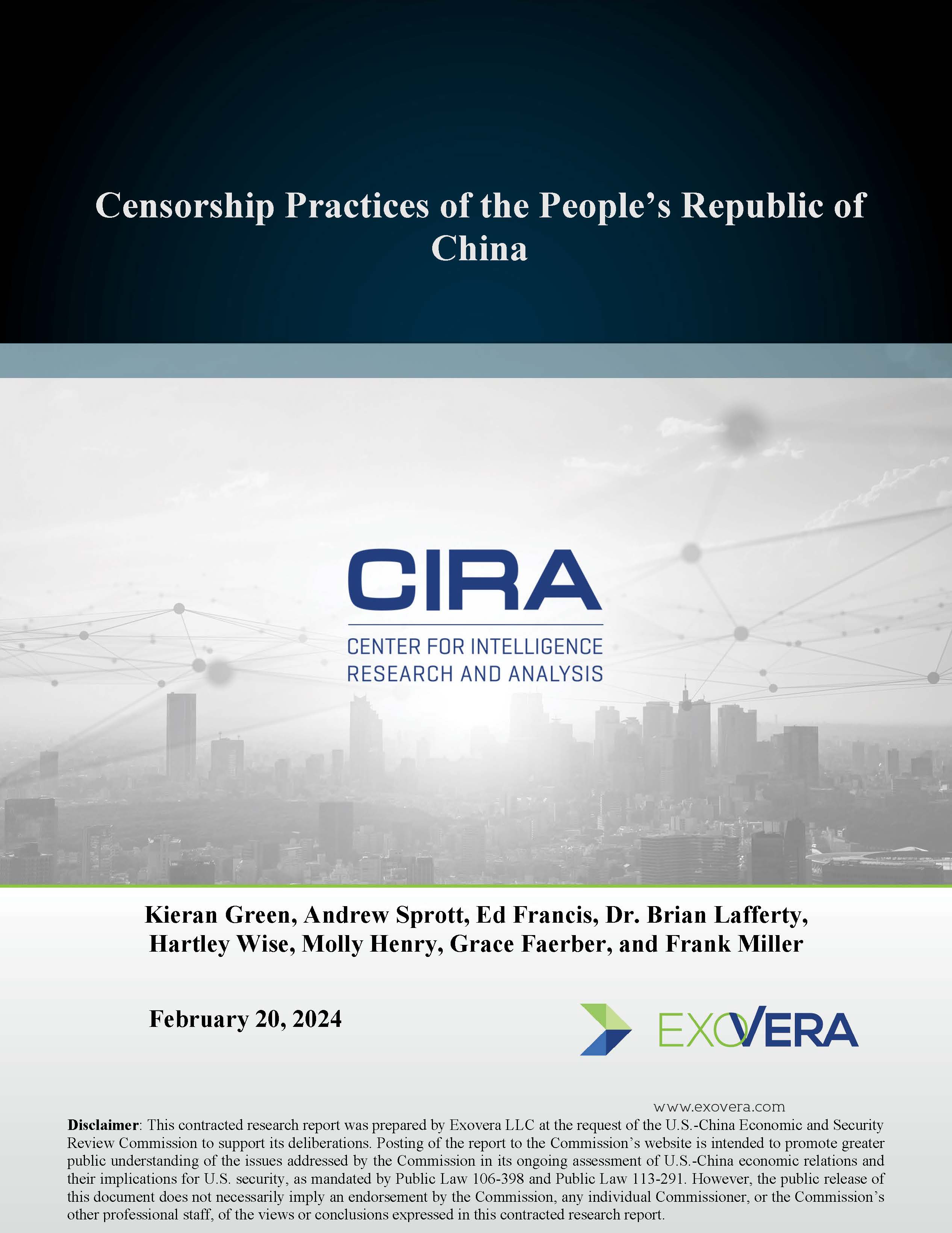Censorship Practices of the People’s Republic of China Cover
